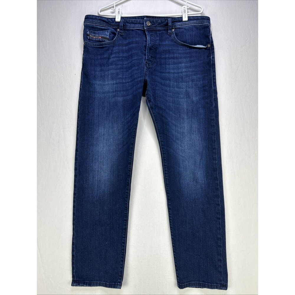 Diesel BUSTER Mens Jeans 38W x 30L* Regular Slim Tapered Dark Wash Blue Denim